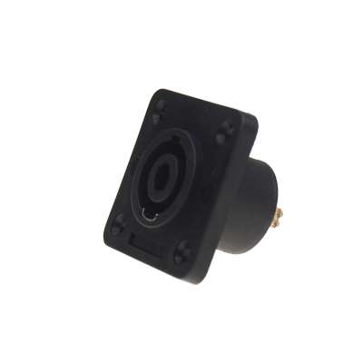 New Product Speakon 4 Pole Female Panel Mount Jack Audio Cable Connector Socket