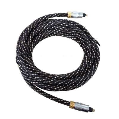 Digital Optical Audio Toslink Cable with Nylon Mesh High Quality