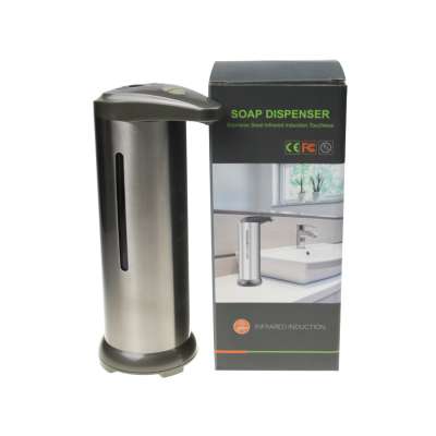 Factory Low Price Stainless Steel Infrared Motion Automatic Soap Dispenser with Waterproof Base