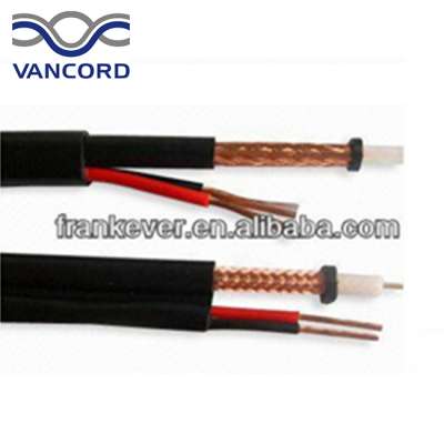 Top selling RG59 black copper coaxial cable with CE, RoHS,China manufacturer